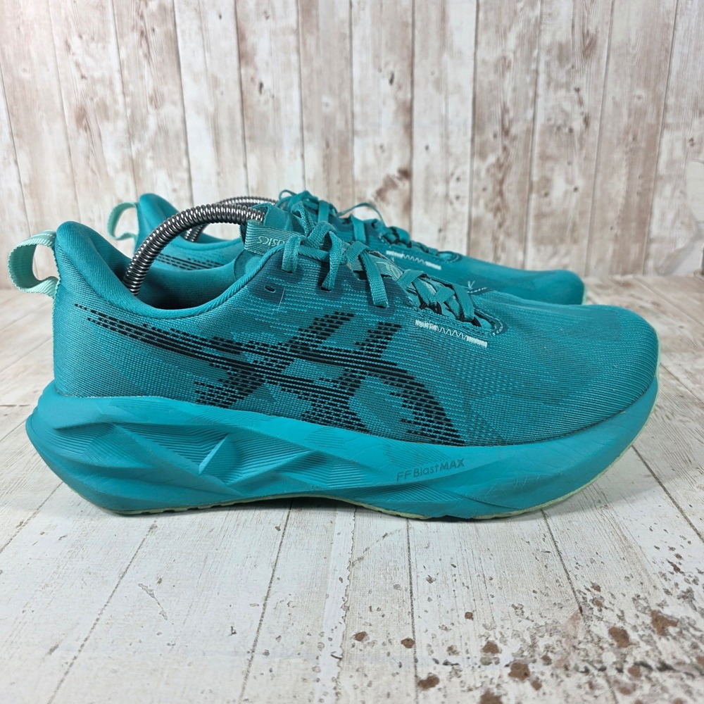 ASICS Novablast 4 Mens Running Shoes Teal Blue 1011B974 Size 10